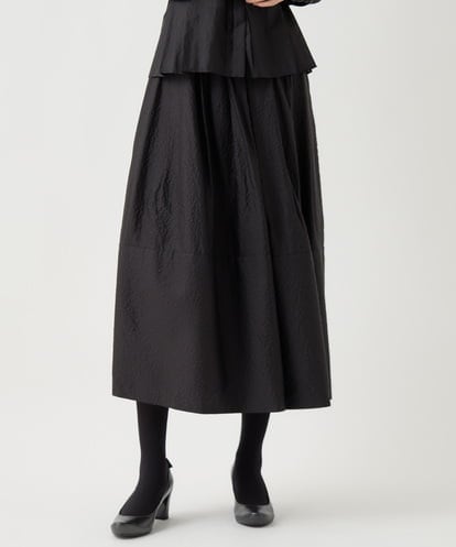 R6HAA51290 HIROKO BIS(小さいサイズ) 【小さいサイズ】シアーフラワーエンボススカート