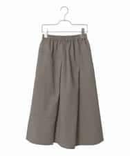 R6HAD28260 HIROKO BIS(小さいサイズ)(メゾン ドゥ サンク) 【小さいサイズ】ステッチデザインフレアスカート /洗える ブラック