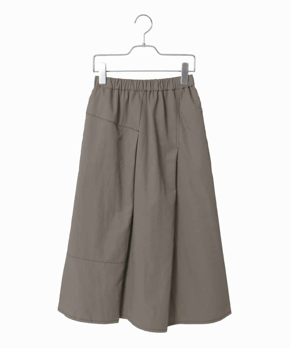 R6HAD28260 HIROKO BIS(小さいサイズ)(メゾン ドゥ サンク) 【小さいサイズ】ステッチデザインフレアスカート /洗える ブラック