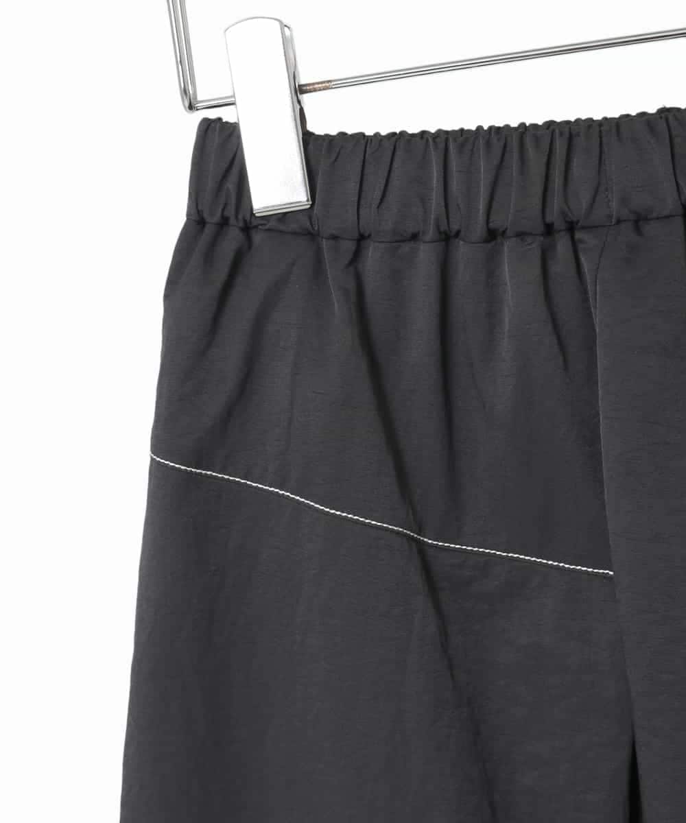 R6HAD28260 HIROKO BIS(小さいサイズ)(メゾン ドゥ サンク) 【小さいサイズ】ステッチデザインフレアスカート /洗える ブラック