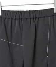 R6HAD28260 HIROKO BIS(小さいサイズ)(メゾン ドゥ サンク) 【小さいサイズ】ステッチデザインフレアスカート /洗える ブラック