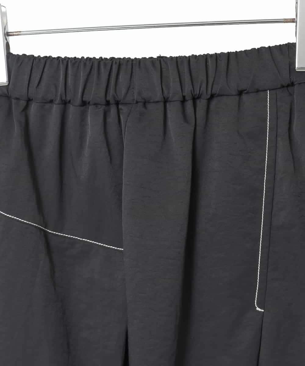 R6HAD28260 HIROKO BIS(小さいサイズ)(メゾン ドゥ サンク) 【小さいサイズ】ステッチデザインフレアスカート /洗える ブラック