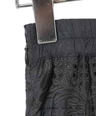 R6HAF50390 HIROKO BIS(小さいサイズ)(メゾン ドゥ サンク) 【小さいサイズ/洗える】モチーフレースデザインスカート ブラック