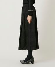 R6HAF50390 HIROKO BIS(小さいサイズ)(メゾン ドゥ サンク) 【小さいサイズ/洗える】モチーフレースデザインスカート ブラック