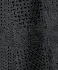 R6HAF50390 HIROKO BIS(小さいサイズ)(メゾン ドゥ サンク) 【小さいサイズ/洗える】モチーフレースデザインスカート ブラック