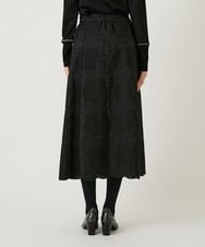 R6HAF50390 HIROKO BIS(小さいサイズ)(メゾン ドゥ サンク) 【小さいサイズ/洗える】モチーフレースデザインスカート ブラック