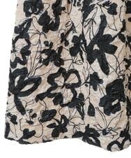R6HAV45330 HIROKO BIS(小さいサイズ)(メゾン ドゥ サンク) 【小さいサイズ/洗える】フクレジャカードフラワープリントスカート ベージュ系