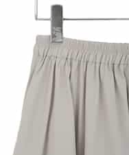 R6HDD80230 HIROKO BIS(小さいサイズ)(メゾン ドゥ サンク) 【小さいサイズ】ハイストレッチギャザーフレアスカート ライトグレー