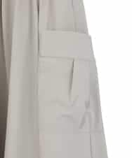 R6HDD80230 HIROKO BIS(小さいサイズ)(メゾン ドゥ サンク) 【小さいサイズ】ハイストレッチギャザーフレアスカート ライトグレー