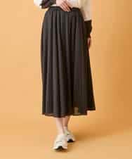 R6HED51290 HIROKO BIS(小さいサイズ)(メゾン ドゥ サンク) 【小さいサイズ】かまぼこプリーツスカート ダークグレー