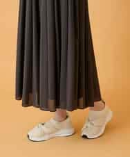 R6HED51290 HIROKO BIS(小さいサイズ)(メゾン ドゥ サンク) 【小さいサイズ】かまぼこプリーツスカート ダークグレー