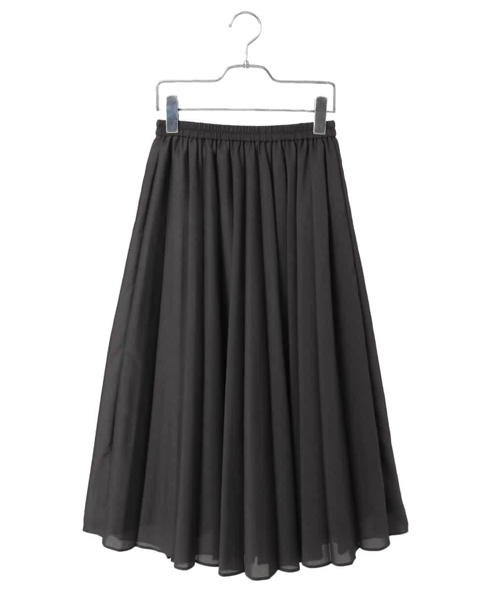 R6HED51290 HIROKO BIS(小さいサイズ)(メゾン ドゥ サンク) 【小さいサイズ】かまぼこプリーツスカート ダークグレー