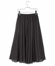 R6HED51290 HIROKO BIS(小さいサイズ)(メゾン ドゥ サンク) 【小さいサイズ】かまぼこプリーツスカート ダークグレー