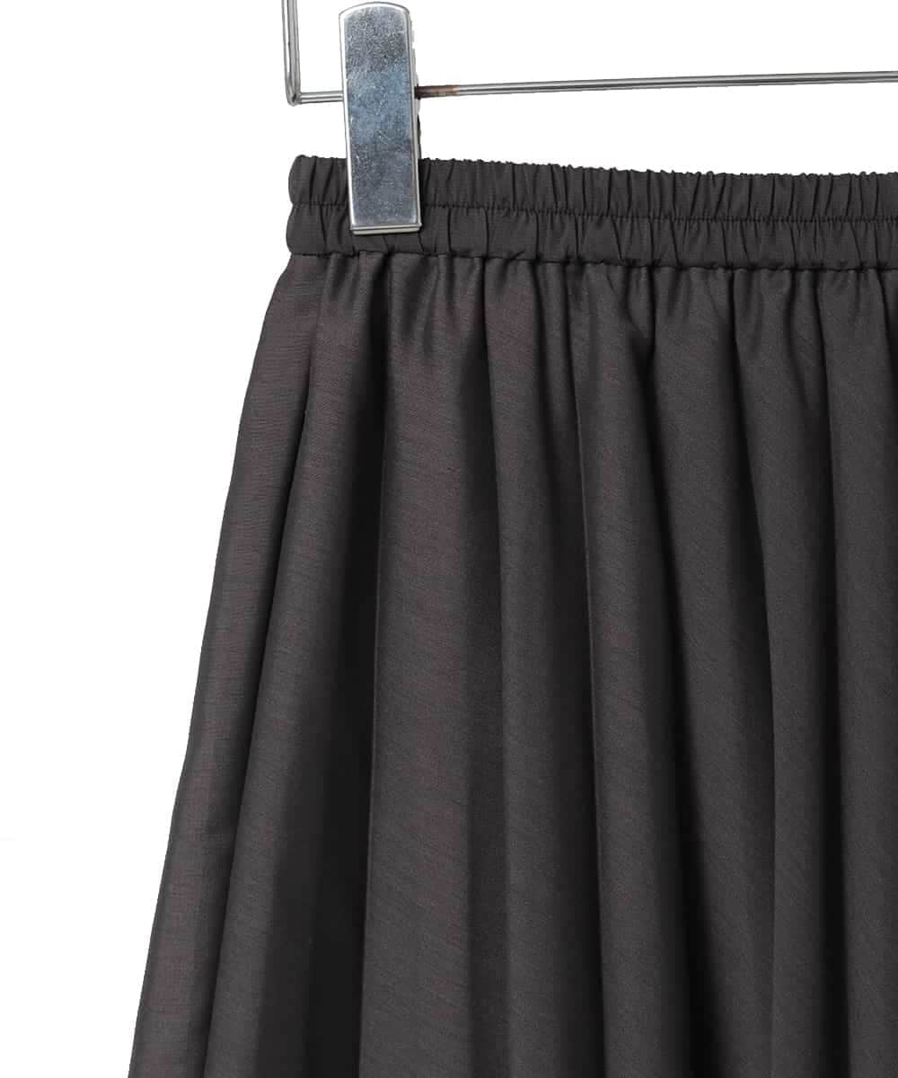 R6HED51290 HIROKO BIS(小さいサイズ)(メゾン ドゥ サンク) 【小さいサイズ】かまぼこプリーツスカート ダークグレー