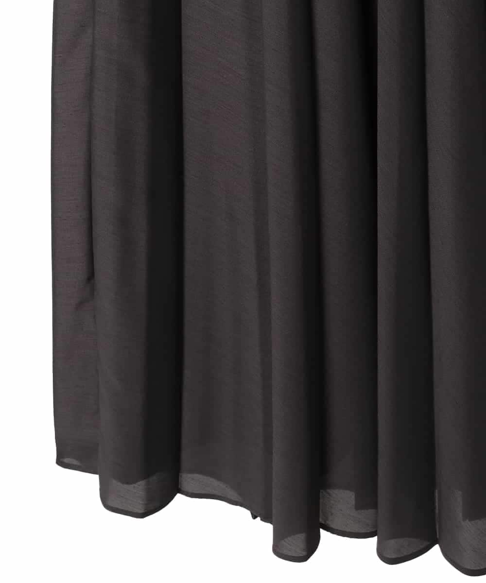 R6HED51290 HIROKO BIS(小さいサイズ)(メゾン ドゥ サンク) 【小さいサイズ】かまぼこプリーツスカート ダークグレー