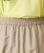 R6HFD31290 HIROKO BIS(小さいサイズ)(メゾン ドゥ サンク) 【小さいサイズ】リネンライクアウトポケットフレアスカート ベージュ