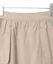 R6HFD31290 HIROKO BIS(小さいサイズ)(メゾン ドゥ サンク) 【小さいサイズ】リネンライクアウトポケットフレアスカート ベージュ