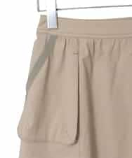 R6HFD31290 HIROKO BIS(小さいサイズ)(メゾン ドゥ サンク) 【小さいサイズ】リネンライクアウトポケットフレアスカート ベージュ