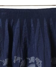 R6HGW22330 HIROKO BIS(小さいサイズ)(メゾン ドゥ サンク) 【小さいサイズ/セットアップ対応】ペーズリージャカードエアリースカート ライトグレー