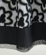 R6HJQ22360 HIROKO BIS(小さいサイズ)(メゾン ドゥ サンク) 【小さいサイズ】フラワー刺繍スカート ホワイト