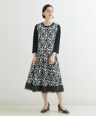 R6HJQ22360 HIROKO BIS(小さいサイズ)(メゾン ドゥ サンク) 【小さいサイズ】フラワー刺繍スカート ホワイト