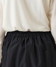 R6HLE02270 HIROKO BIS(小さいサイズ)(メゾン ドゥ サンク) 【小さいサイズ】ライトタフタティアードスカート ブラック