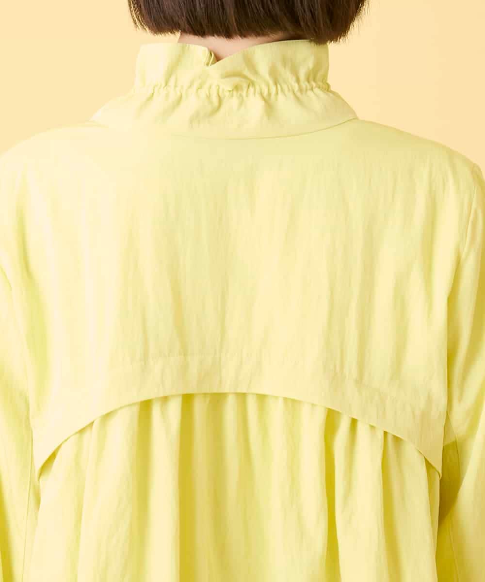 R6JED01390 HIROKO BIS(小さいサイズ)(メゾン ドゥ サンク) 【小さいサイズ】ナチュラルワッシャーギャザーライトブルゾン ライトイエロー