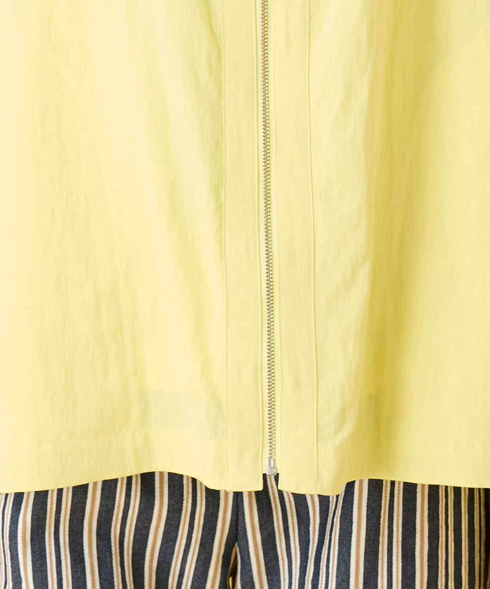 R6JED01390 HIROKO BIS(小さいサイズ)(メゾン ドゥ サンク) 【小さいサイズ】ナチュラルワッシャーギャザーライトブルゾン ライトイエロー