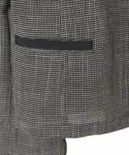 R6JFD01360 HIROKO BIS(小さいサイズ)(メゾン ドゥ サンク) 【小さいサイズ】ツイーディーメッシュコンパクトジャケット ブラック