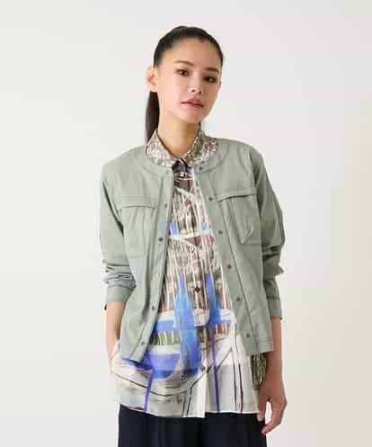 R6JFD30360 HIROKO BIS(小さいサイズ) 【小さいサイズ】リネンライクショートジャケット