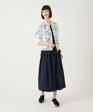 R6JGE05360 HIROKO BIS(小さいサイズ)(メゾン ドゥ サンク) 【小さいサイズ】フラワーレースデザインブルゾン ホワイト