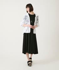 R6JGE30360 HIROKO BIS(小さいサイズ)(メゾン ドゥ サンク) 【小さいサイズ】オパールロゴジョイントデザインブルゾン ホワイト
