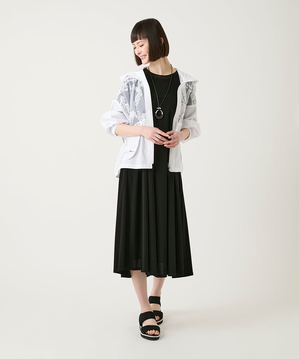 R6JGE30360 HIROKO BIS(小さいサイズ)(メゾン ドゥ サンク) 【小さいサイズ】オパールロゴジョイントデザインブルゾン ホワイト