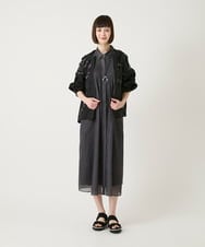 R6JGE30360 HIROKO BIS(小さいサイズ)(メゾン ドゥ サンク) 【小さいサイズ】オパールロゴジョイントデザインブルゾン ホワイト