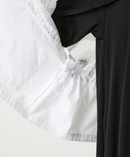 R6JGE30360 HIROKO BIS(小さいサイズ)(メゾン ドゥ サンク) 【小さいサイズ】オパールロゴジョイントデザインブルゾン ホワイト