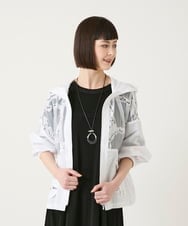 R6JGE30360 HIROKO BIS(小さいサイズ)(メゾン ドゥ サンク) 【小さいサイズ】オパールロゴジョイントデザインブルゾン ホワイト