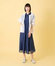 R6JGE30360 HIROKO BIS(小さいサイズ)(メゾン ドゥ サンク) 【小さいサイズ】オパールロゴジョイントデザインブルゾン ホワイト