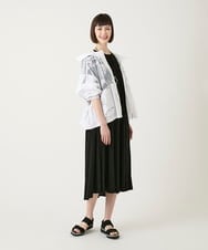 R6JGE30360 HIROKO BIS(小さいサイズ)(メゾン ドゥ サンク) 【小さいサイズ】オパールロゴジョイントデザインブルゾン ホワイト