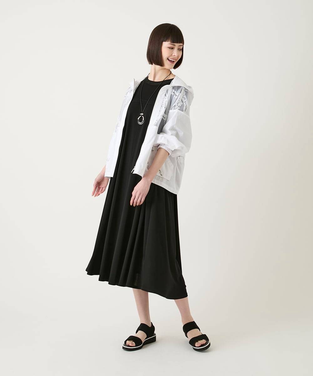 R6JGE30360 HIROKO BIS(小さいサイズ)(メゾン ドゥ サンク) 【小さいサイズ】オパールロゴジョイントデザインブルゾン ホワイト