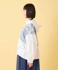 R6JGE30360 HIROKO BIS(小さいサイズ)(メゾン ドゥ サンク) 【小さいサイズ】オパールロゴジョイントデザインブルゾン ホワイト