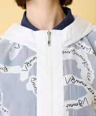 R6JGE30360 HIROKO BIS(小さいサイズ)(メゾン ドゥ サンク) 【小さいサイズ】オパールロゴジョイントデザインブルゾン ホワイト