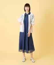 R6JGE30360 HIROKO BIS(小さいサイズ)(メゾン ドゥ サンク) 【小さいサイズ】オパールロゴジョイントデザインブルゾン ホワイト