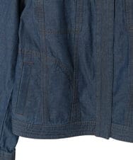 R6JJB01290 HIROKO BIS(小さいサイズ)(メゾン ドゥ サンク) 【小さいサイズ】ステッチポイントデニムジャケット ネイビー