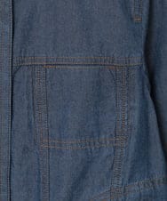 R6JJB01290 HIROKO BIS(小さいサイズ)(メゾン ドゥ サンク) 【小さいサイズ】ステッチポイントデニムジャケット ネイビー