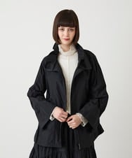 R6JLE01390 HIROKO BIS(小さいサイズ)(メゾン ドゥ サンク) 【小さいサイズ】ライトタフタシャーリングデザインブルゾン ブラック