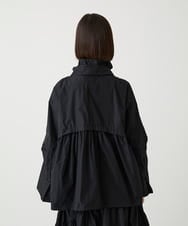 R6JLE01390 HIROKO BIS(小さいサイズ)(メゾン ドゥ サンク) 【小さいサイズ】ライトタフタシャーリングデザインブルゾン ブラック