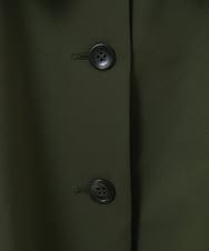 R6JLW60290 HIROKO BIS(小さいサイズ)(メゾン ドゥ サンク) 【小さいサイズ】ポプリンストレッチAラインジャケット /洗濯機で洗える カーキ