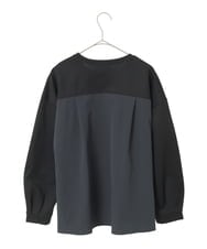 R6KAF07270 HIROKO BIS(小さいサイズ)(メゾン ドゥ サンク) 【小さいサイズ】グラフィカルモチーフデザインスウェット /洗える ブラック