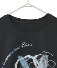 R6KAF07270 HIROKO BIS(小さいサイズ)(メゾン ドゥ サンク) 【小さいサイズ】グラフィカルモチーフデザインスウェット /洗える ブラック