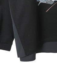 R6KAF07270 HIROKO BIS(小さいサイズ)(メゾン ドゥ サンク) 【小さいサイズ】グラフィカルモチーフデザインスウェット /洗える ブラック